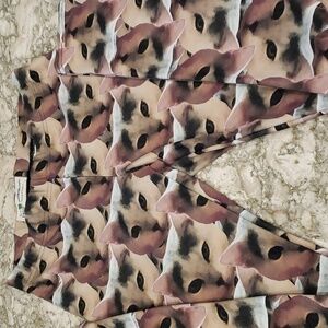 Pet Legz leggings with cat print size m
